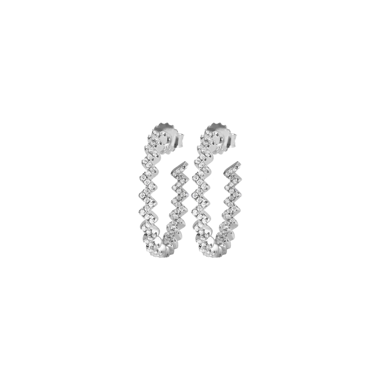 Creol earrings Sterlingsilver with Topazen SE-O236A Jacques Lemans