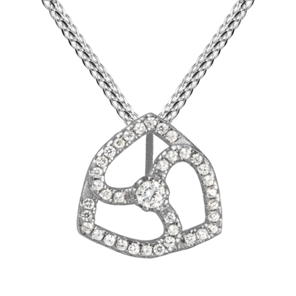 Chain Sterlingsilver with white Topaz SE-C183A Jacques Lemans