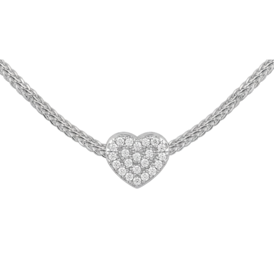 Chain Sterlingsilver with white Topaz  SE-C194A Jacques Lemans