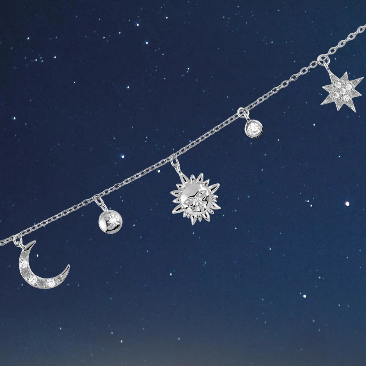 Bracelet Sterlingsilver with white Topaz  SE-B179A Jacques Lemans