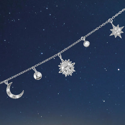 Bracelet Sterlingsilver with white Topaz  SE-B179A Jacques Lemans