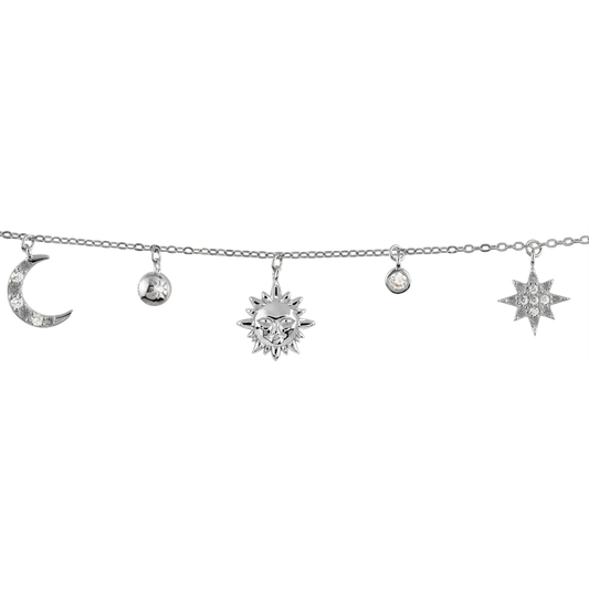 Bracelet Sterlingsilver with white Topaz  SE-B179A Jacques Lemans