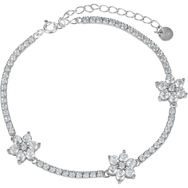 Bracelet "Flower" Sterlingsilver with Topazen Jacques Lemans