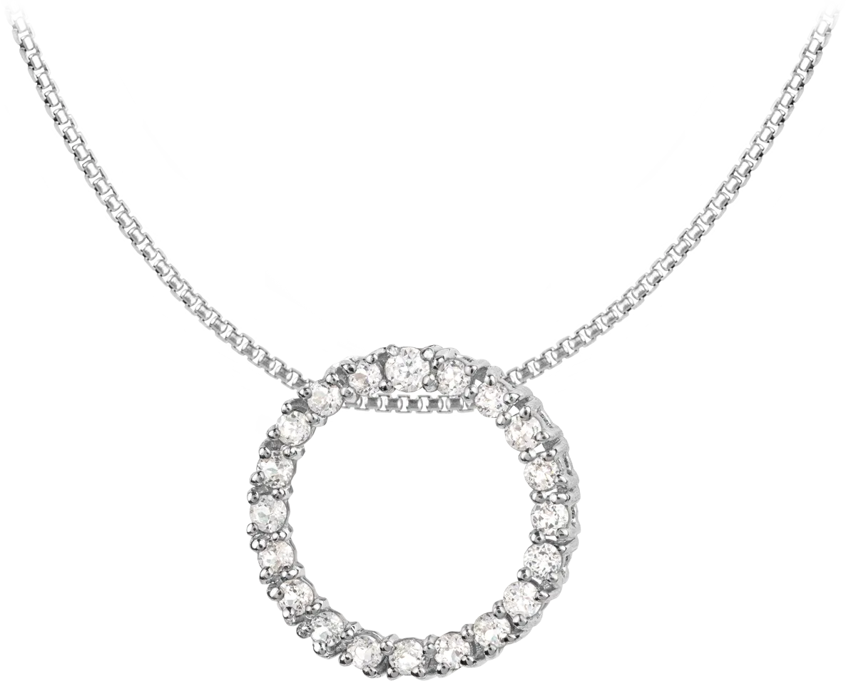 Chain Sterlingsilver with White Topaz SE-C121A Jacques Lemans