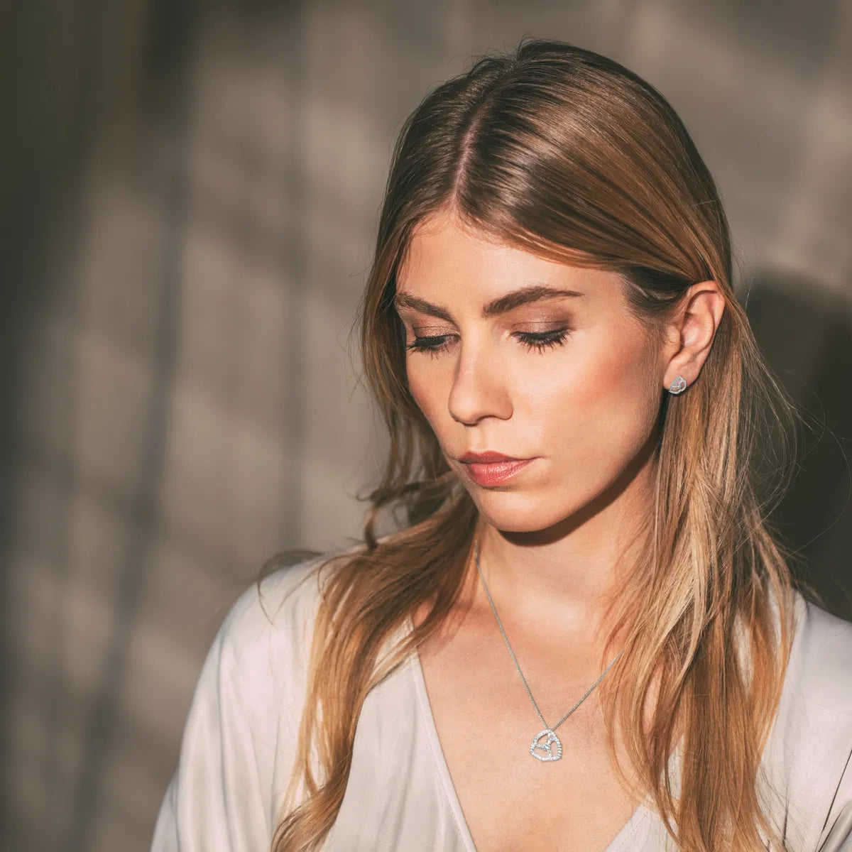 Chain Sterlingsilver with white Topaz SE-C183A Jacques Lemans