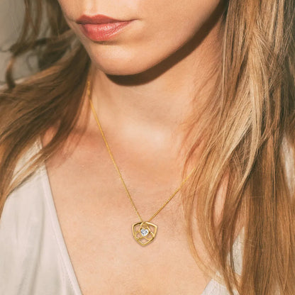 Chain Sterlingsilver goldplated with white Topaz SE-C187B Jacques Lemans