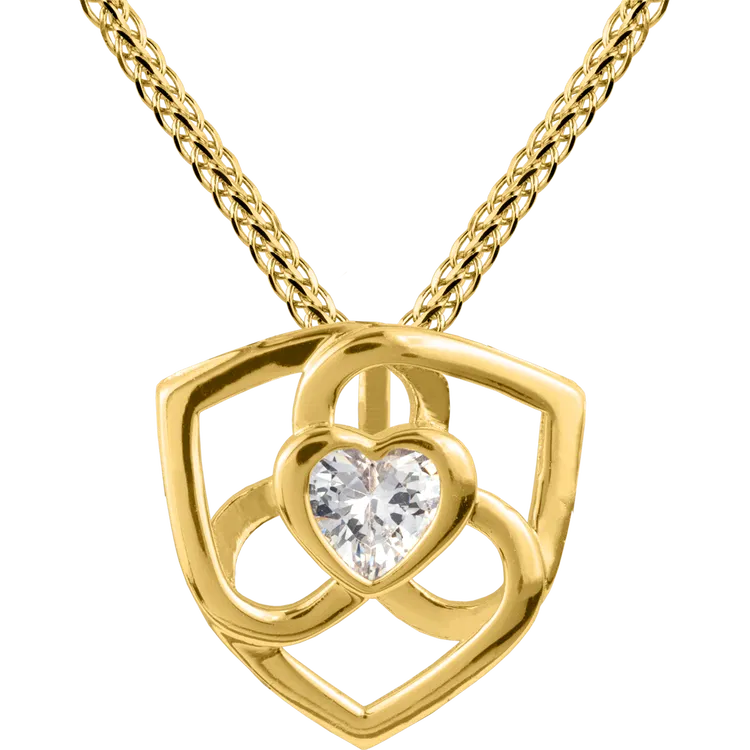 Chain Sterlingsilver goldplated with white Topaz SE-C187B Jacques Lemans