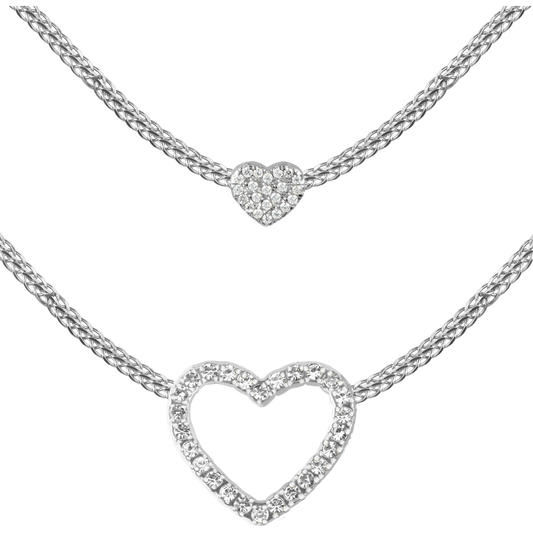 Chain Sterlingsilver with white Topaz SE-C194A Jacques Lemans