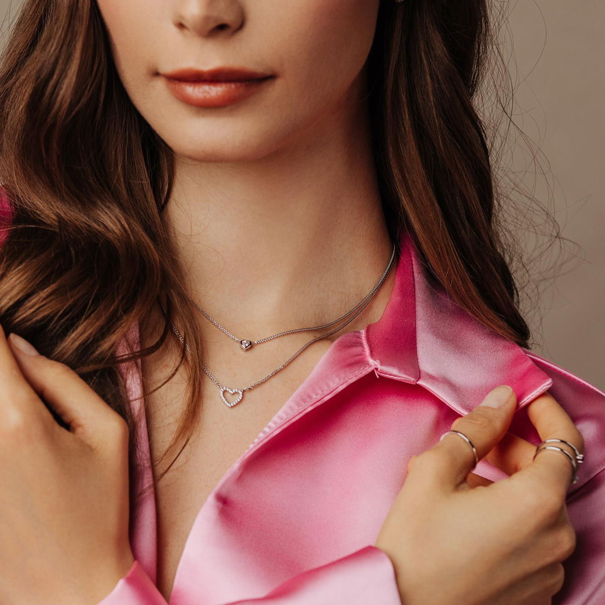 Chain Sterlingsilver with white Topaz SE-C197A Jacques Lemans