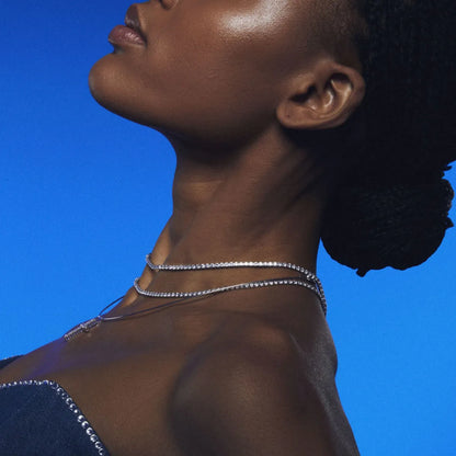 Tennis Chain Sterlingsilver with Topazen SE-C205A Jacques Lemans