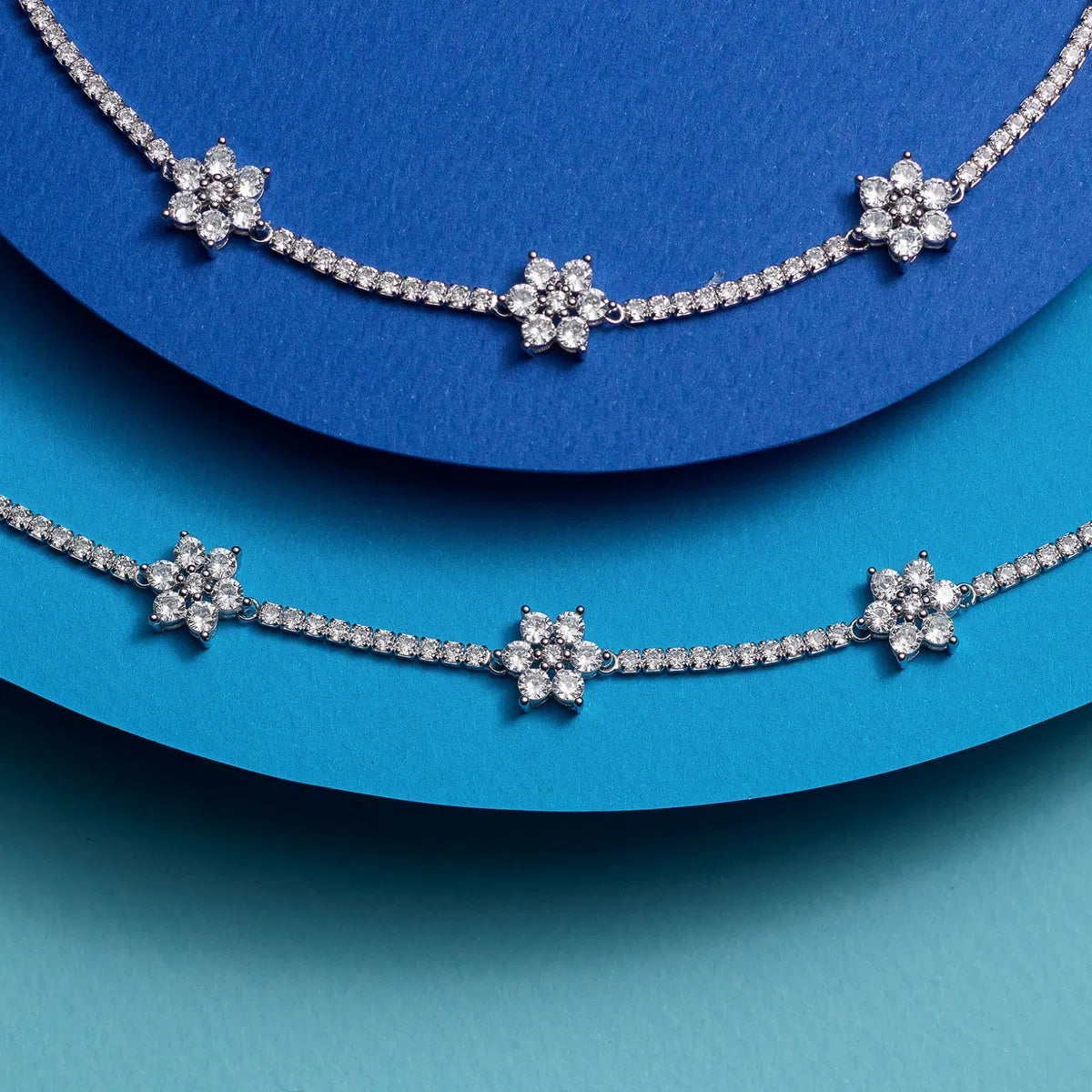 Chain "Flower" Sterlingsilver with Topazen SE-C233A Jacques Lemans