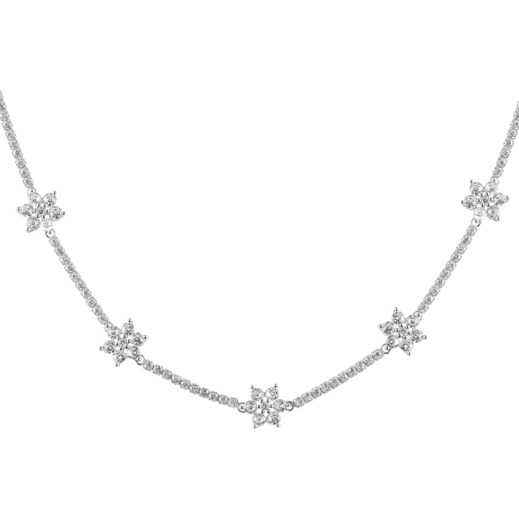 Chain "Flower" Sterlingsilver with Topazen SE-C233A Jacques Lemans