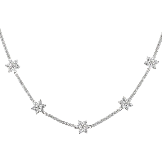 Chain "Flower" Sterlingsilver with Topazen SE-C233A Jacques Lemans