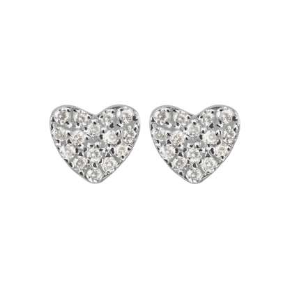Ear studs Sterlingsilver with white Topaz SE-O195A Jacques Lemans