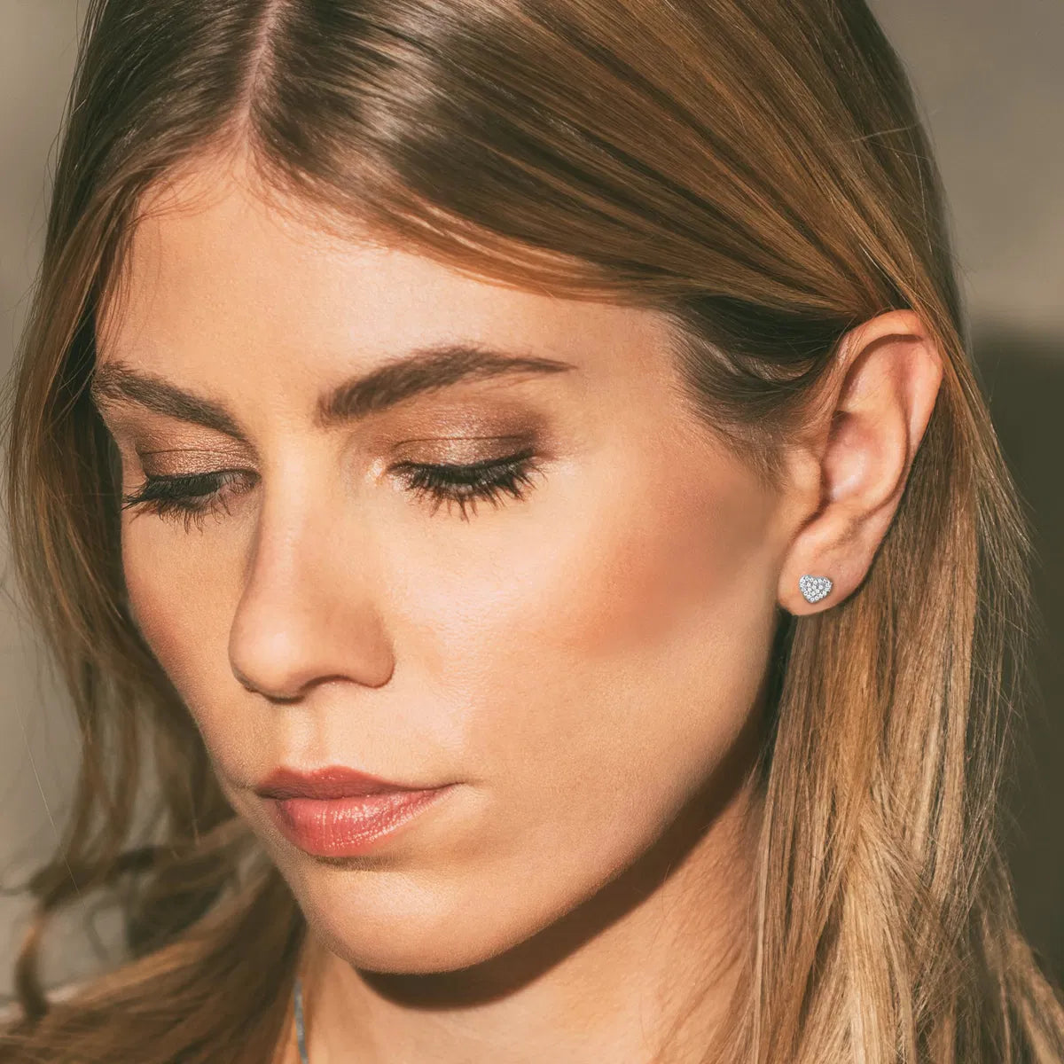 Ear studs Sterlingsilver with white Topaz SE-O195A Jacques Lemans