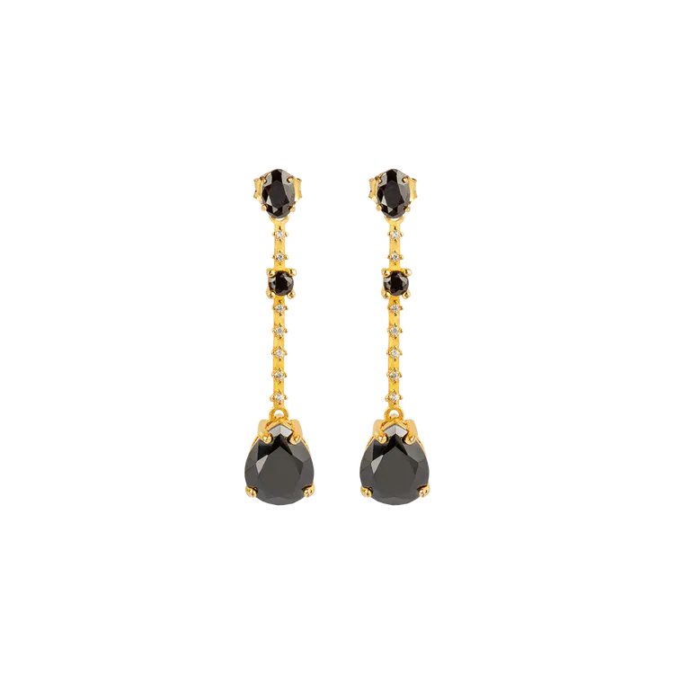 Ear studs Sterlingsilver goldplated  with Topazen SE-O211D Jacques Lemans