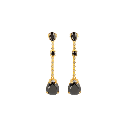 Ear studs Sterlingsilver goldplated  with Topazen SE-O211D Jacques Lemans